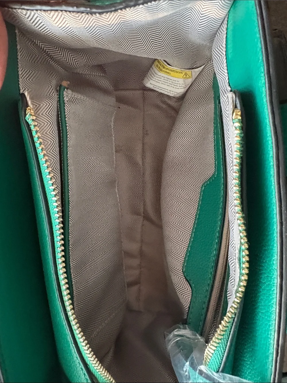 The Tote Bag Teal Crossbody Bag with Matching Wallet - Unbranded